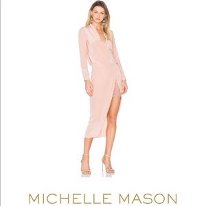 ✨NWT Michelle Mason Blush Wrap Dress✨